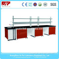 lab bench with reagent shelf,epoxy resin lab bench top,dental lab work bench, chemical furniture work bench,lab working table